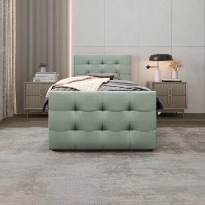 Kontinentální postel 90x200 VASILISA COMFORT 5 - mátová