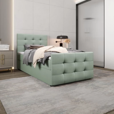 Kontinentální postel 90x200 VASILISA COMFORT 5 - mátová