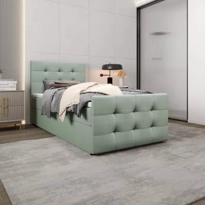 Kontinentální postel 90x200 VASILISA COMFORT 5 - mátová