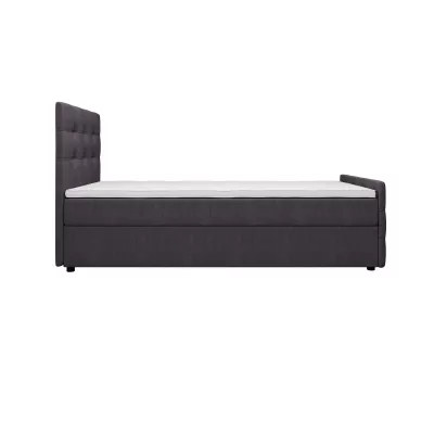 Kontinentální postel 90x200 VASILISA COMFORT 5 - tmavě šedá