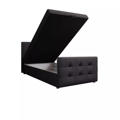 Kontinentální postel 90x200 VASILISA COMFORT 5 - tmavě šedá