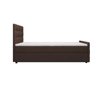 Kontinentální postel 90x200 VASILISA COMFORT 5 - hnědá