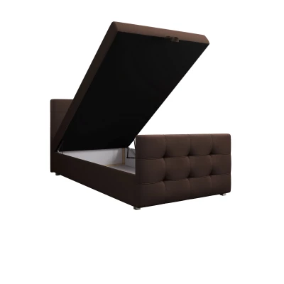 Kontinentální postel 90x200 VASILISA COMFORT 5 - hnědá