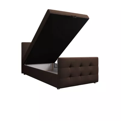 Kontinentální postel 90x200 VASILISA COMFORT 5 - hnědá
