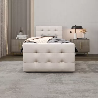 Kontinentální postel 100x200 VASILISA COMFORT 5 - vanilková