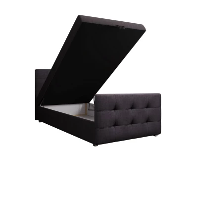 Kontinentální postel 120x200 VASILISA COMFORT 5 - tmavě šedá