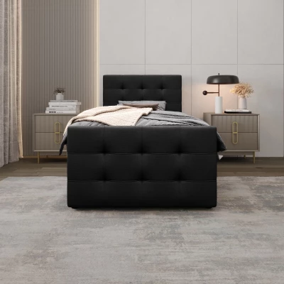 Kontinentální postel 120x200 VASILISA COMFORT 5 - černá