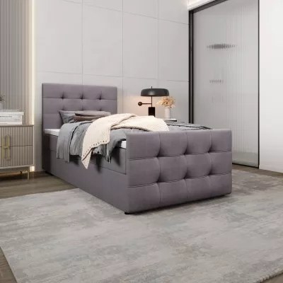 Kontinentální postel 120x200 VASILISA COMFORT 5 - šedá