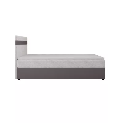Boxspringová postel 100x200 SISI 1 s úložným prostorem - tmavě šedá / světle šedá