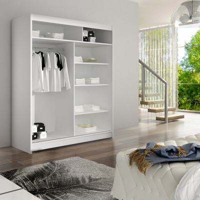 Moderní šatní skříň Wanesa - šířka 150 cm, lanýž