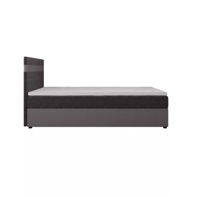 Boxspringová postel 100x200 SISI COMFORT 1 s úložným prostorem - šedá / tmavě šedá