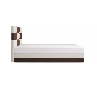 Čalouněná jednolůžková postel 90x200 MARLEN COMFORT 1 - hnědá / béžová