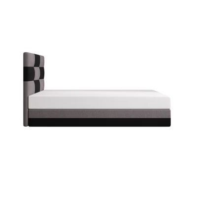 Čalouněná jednolůžková postel 100x200 MARLEN COMFORT 1 - černá / šedá