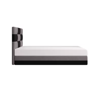 Čalouněná jednolůžková postel 100x200 MARLEN COMFORT 1 - černá / šedá