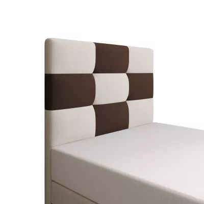 Čalouněná jednolůžková postel 100x200 MARLEN COMFORT 1 - hnědá / béžová