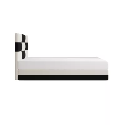 Čalouněná jednolůžková postel 120x200 MARLEN COMFORT 1 - černá / béžová