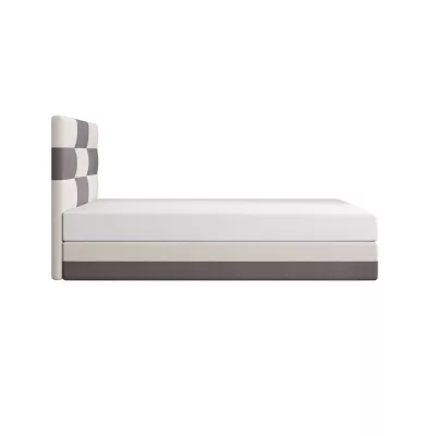 Čalouněná jednolůžková postel 120x200 MARLEN COMFORT 1 - šedá / béžová