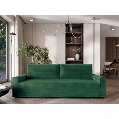 Rozkládací pohovka BADIRA - lahvově zelená