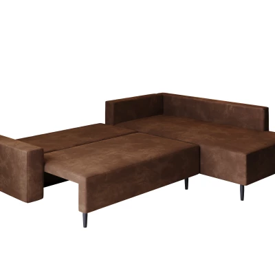 Sedací souprava s úložným prostorem ZAHIRA - khaki, pravý roh