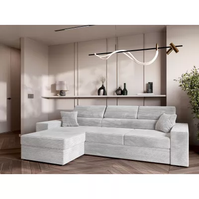 Rohová sedací souprava AMIRA - popelavá, levý roh