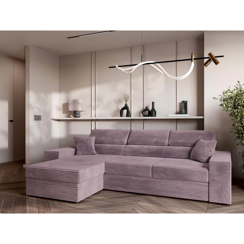 Rohová sedací souprava AMIRA - vřes, levý roh