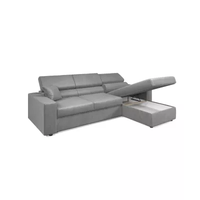 Rohová sedací souprava AMIRA - světle popelavá, pravý roh
