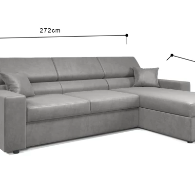 Rohová sedací souprava AMIRA - latte, pravý roh