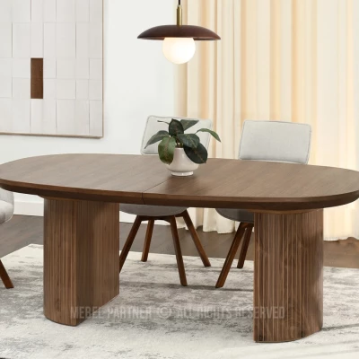 Oválný rozkládací stůl 200(300)x110 ANTOS - ořech