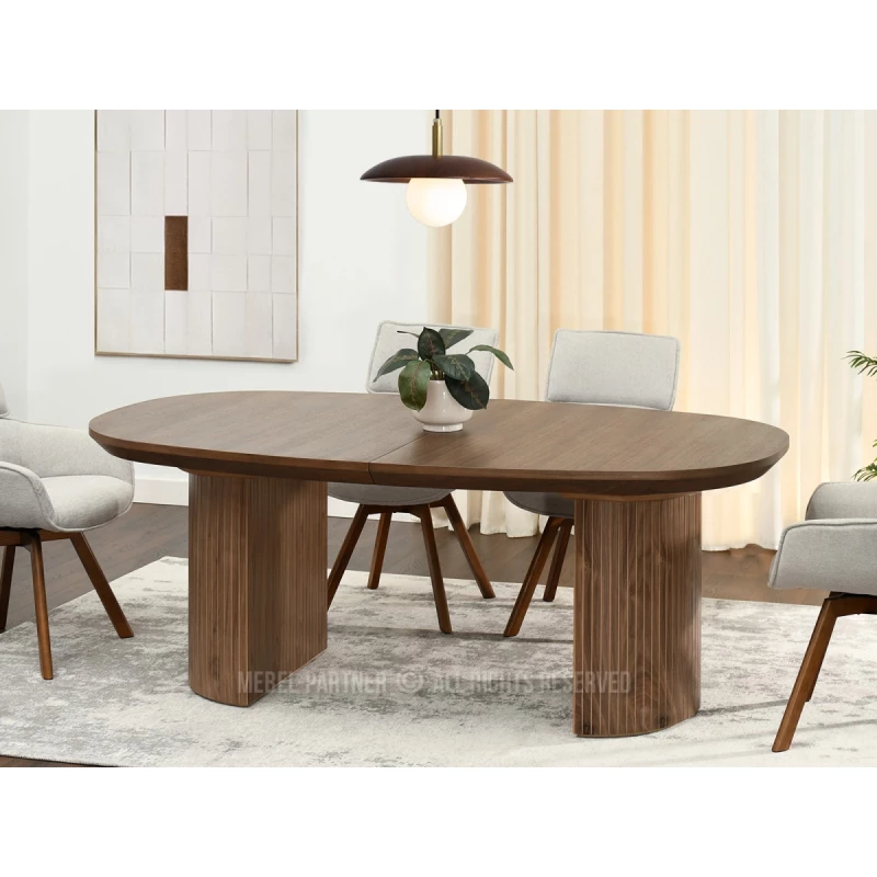 Oválný rozkládací stůl 200(300)x110 ANTOS - ořech