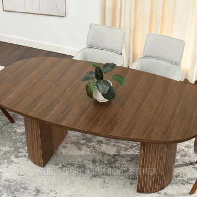 Oválný rozkládací stůl 200(300)x110 ANTOS - ořech