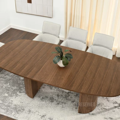 Oválný rozkládací stůl 200(300)x110 ANTOS - ořech