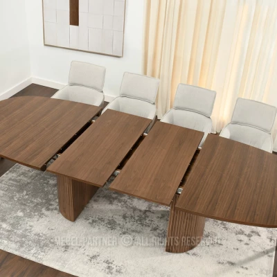 Oválný rozkládací stůl 200(300)x110 ANTOS - ořech