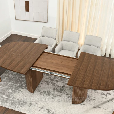 Oválný rozkládací stůl 200(300)x110 ANTOS - ořech