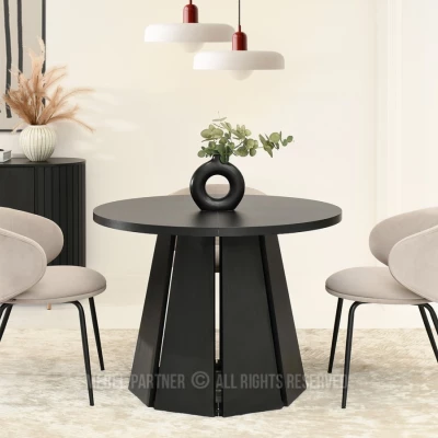 Designový rozkládací stůl 100(180)x100 DAMIEN - černý