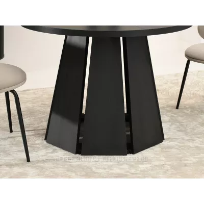 Designový rozkládací stůl 100(180)x100 DAMIEN - černý