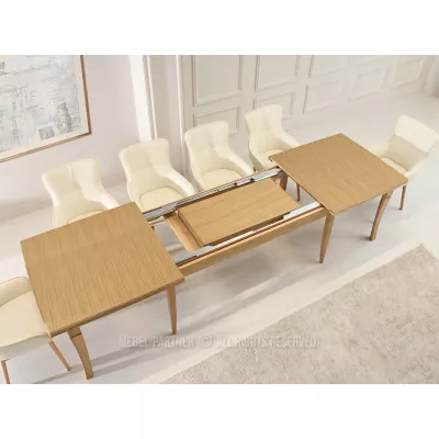 Rozkládací jídelní stůl 200(500)x100 SALIM - dub