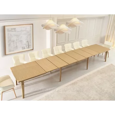 Rozkládací jídelní stůl 200(500)x100 SALIM - dub