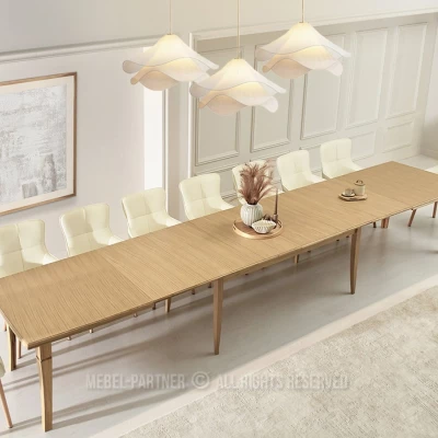 Rozkládací jídelní stůl 200(500)x100 SALIM - dub