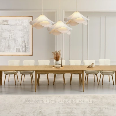 Rozkládací jídelní stůl 200(500)x100 SALIM - dub