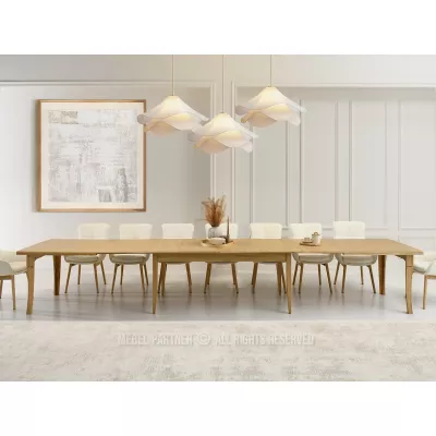 Rozkládací jídelní stůl 200(500)x100 SALIM - dub