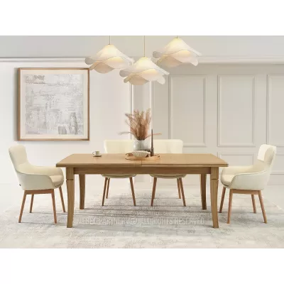 Rozkládací jídelní stůl 200(500)x100 SALIM - dub