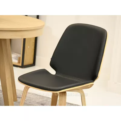 Jídelní židle AMELINA - černá / dub