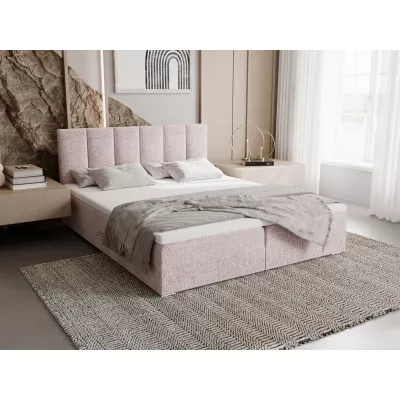 Čalouněná postel 180x200 ELSIE 4 s úložným prostorem - růžová