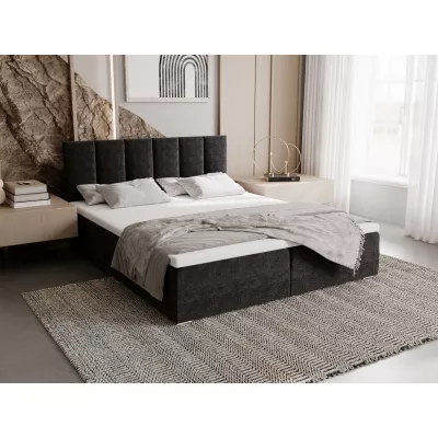 Čalouněná postel 180x200 ELSIE 3 s úložným prostorem - antracit