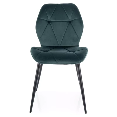 Jídelní židle SOLARA - zelená / černá