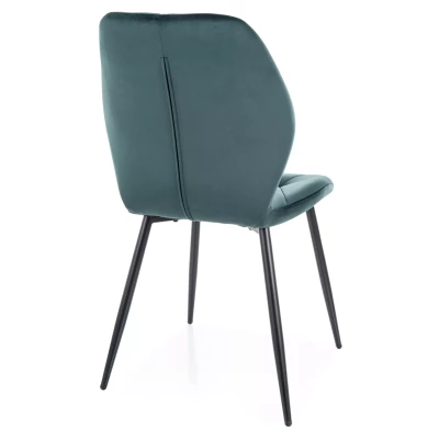 Jídelní židle SOLARA - zelená / černá