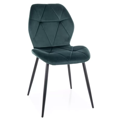 Jídelní židle SOLARA - zelená / černá