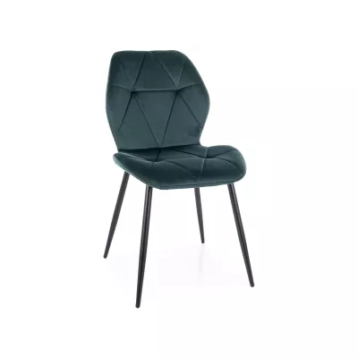 Jídelní židle SOLARA - zelená / černá