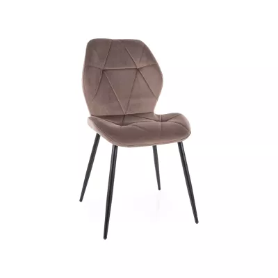 Jídelní židle SOLARA - cappuccino / černá