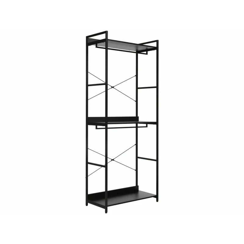 Kovový stojan na šaty SANELA 1 - černý